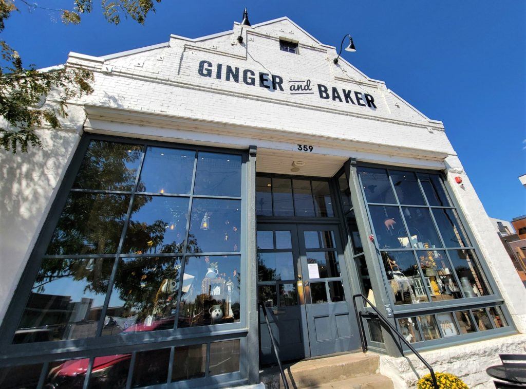 ginger and baker coffee bar entrance