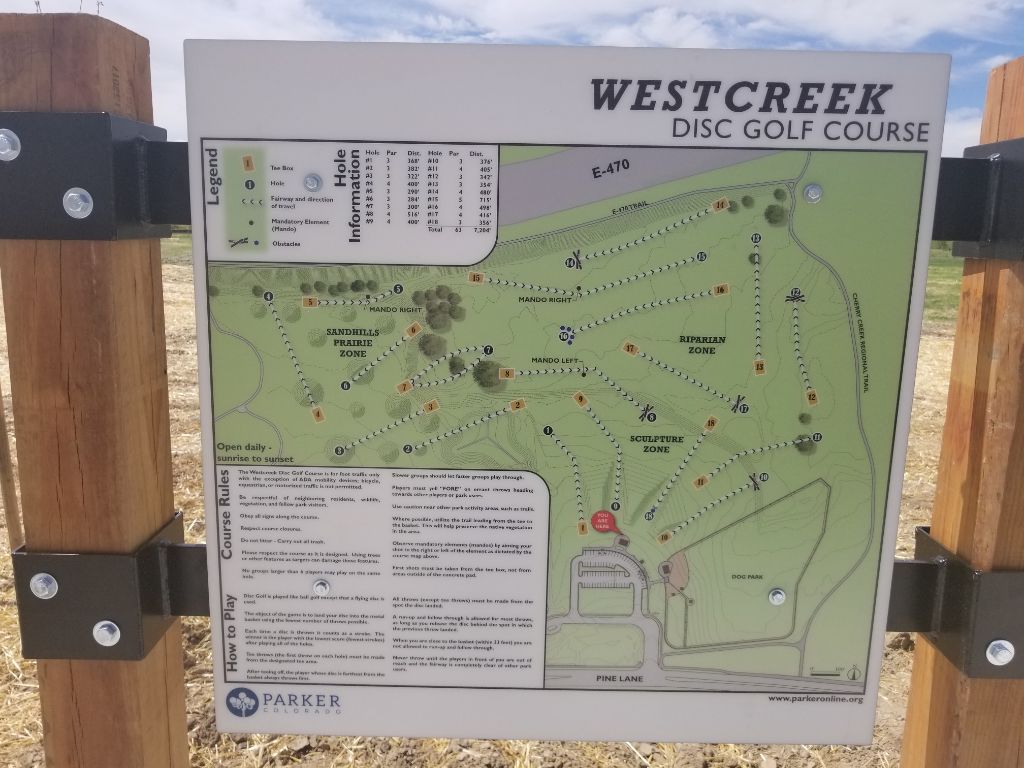 Westcreek DGC 13-18 sign